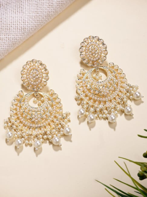 Karatcart Gold-Tone Plated Earrings for Women