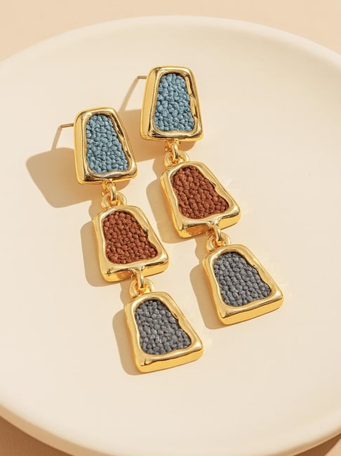 Karatcart Gold-Tone Plated Multicolored Earrings for Women-picture-40