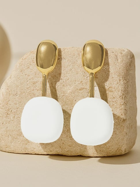 Karatcart Gold-Tone Plated Blue Earrings for Women-picture-26