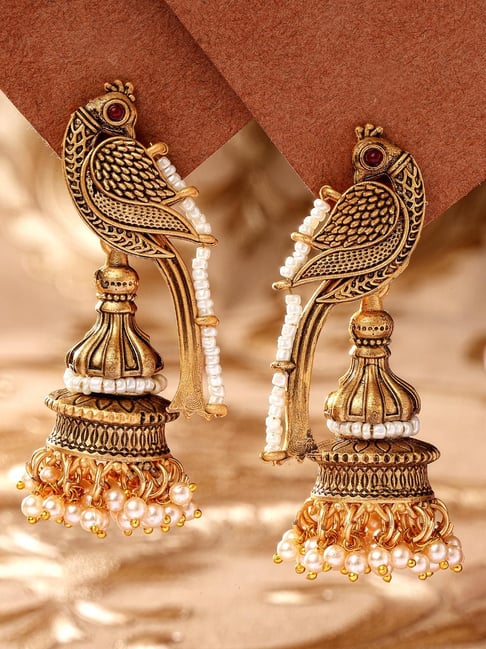 Karatcart Gold-Tone Plated Earrings for Women-picture-48