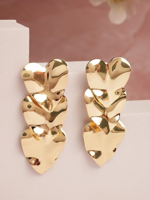 karatcart gold-tone plated earrings for women
