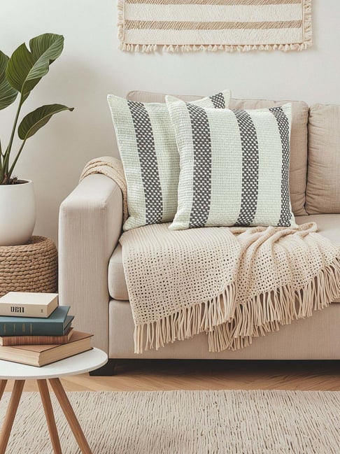 House This Grey Stripes Cushion Covers-picture-35