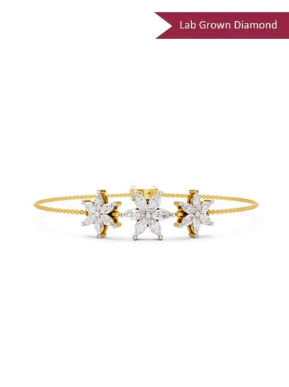 Buy Sparkles 14k (585) Yellow Gold Lab Grown Diamond Fashion