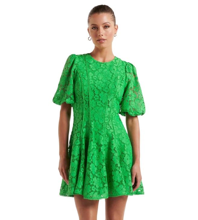 Forever New Milly Lace Trim Mini Dress