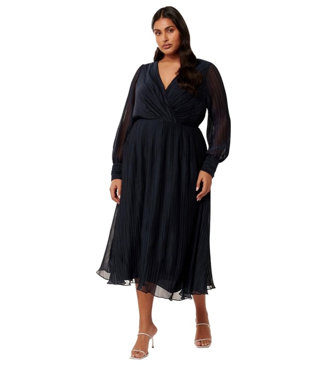 Forever New Genevieve Curve Crinkle Midi Dress
