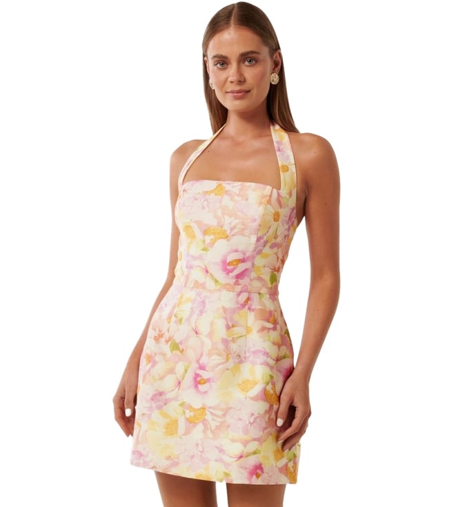 halter neck line dress Petal and Pup Women's Mila Halterneck Maxi Dress