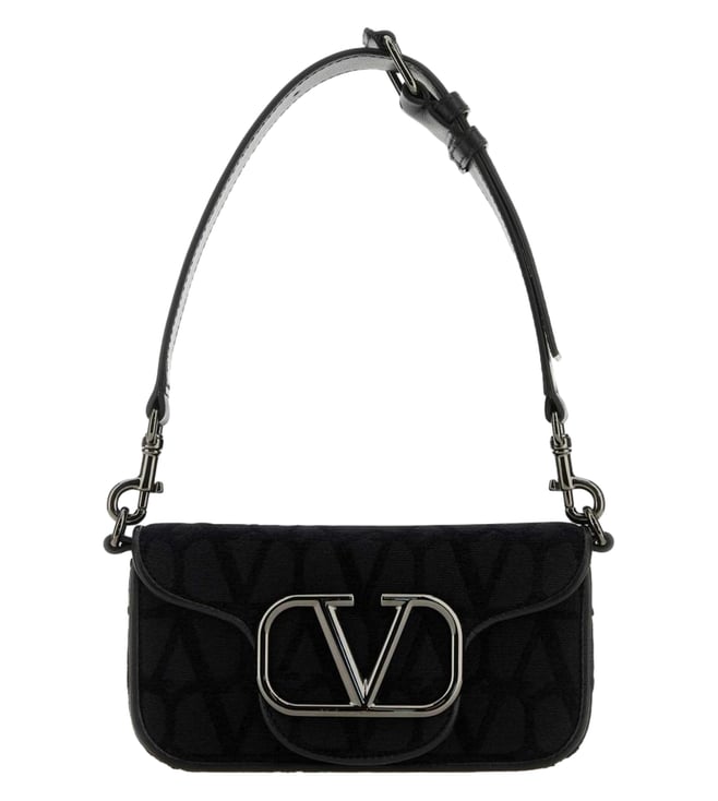 Valentino Garavani Black V Monogram Cross Body Bag