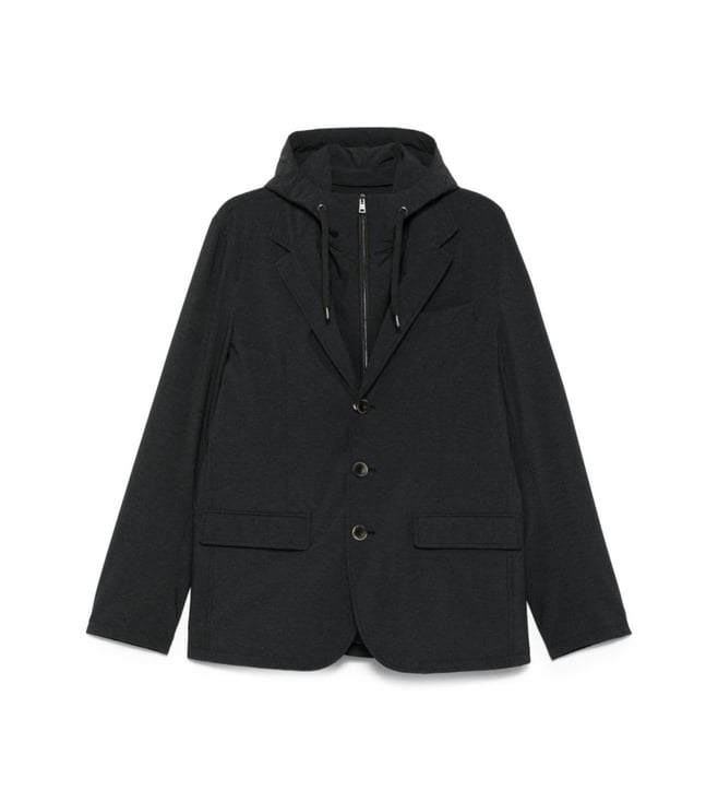 Herno Dark Grey Classic Hood Jacket