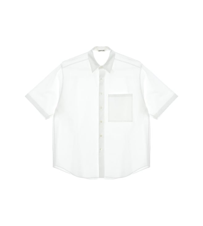 【HUE】AURALEE Auralee White Cotton Shirt