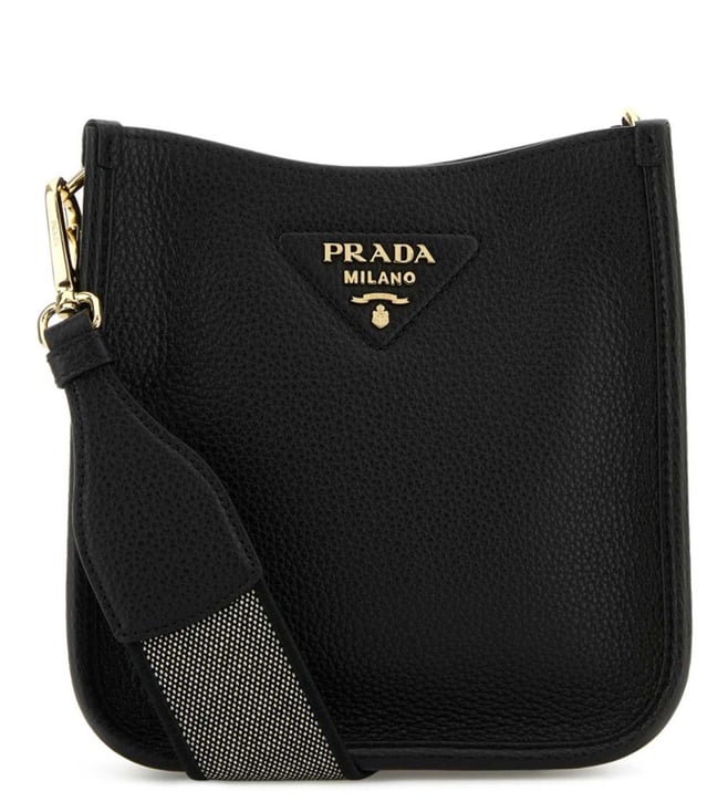 Prada Black Logo Cross Body Bag