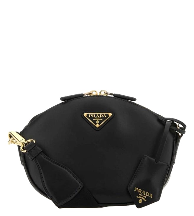 Prada Black Leather Cross Body Bag