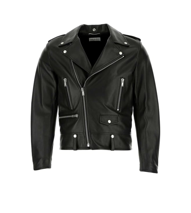 Saint Laurent ブラックレザージャケット S Saint Laurent Black Leather Jacket