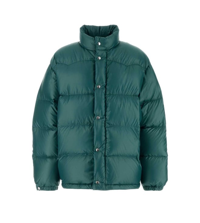 Prada Teal Green Nylon Down Jacket