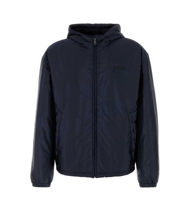 Prada Navy Blue Re-Nylon Padded Jacket