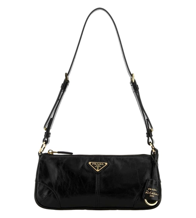 Prada Black Re Edition 2002 Medium Shoulder Bag