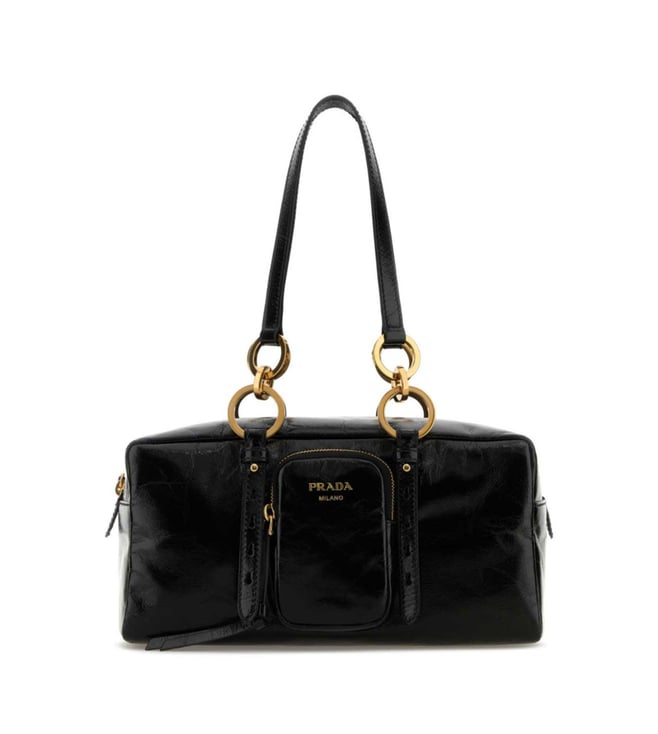 Prada Black Logo Shoulder Bag