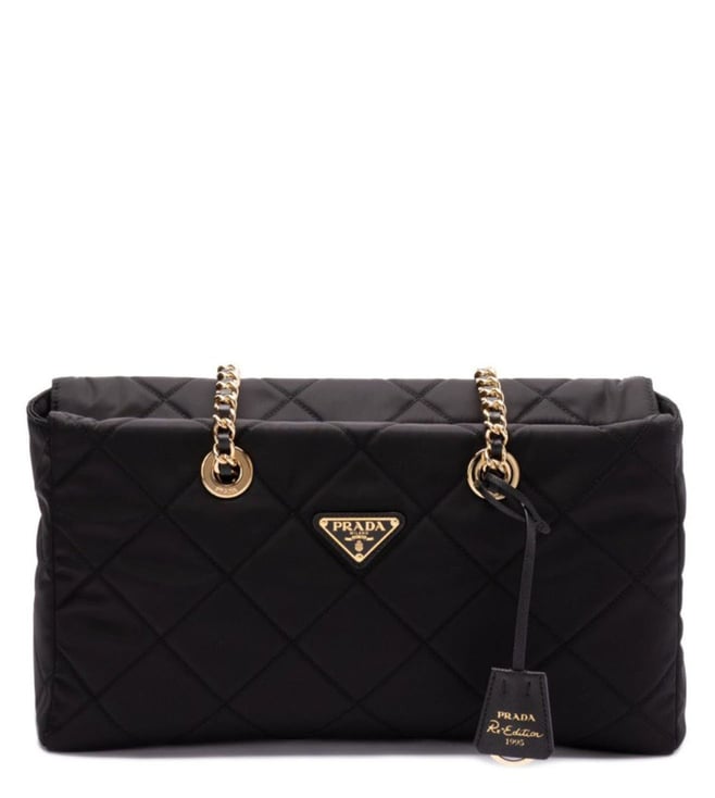 Prada Black Logo Shoulder Bag