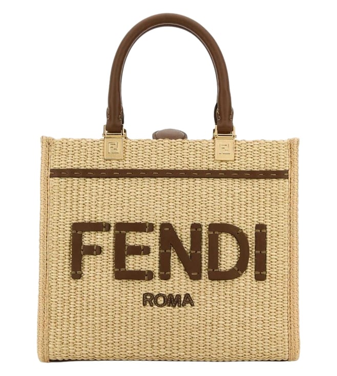 Fendi Beige Sunshine Small Tote Bag