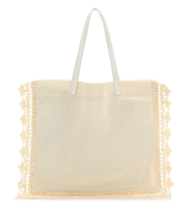 Jw Anderson White Crochet Tote
