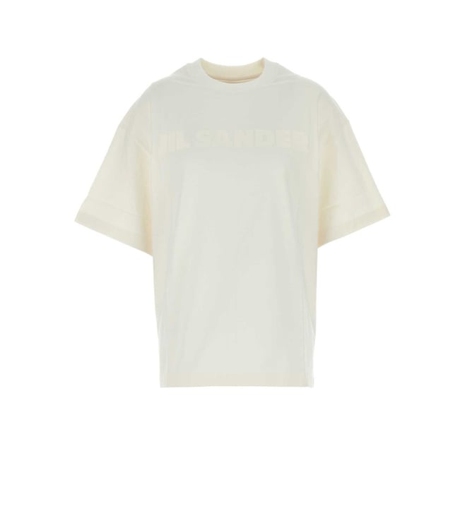 JIL SANDER ホワイト Tシャツ L Jil Sander White Cotton T-Shirt