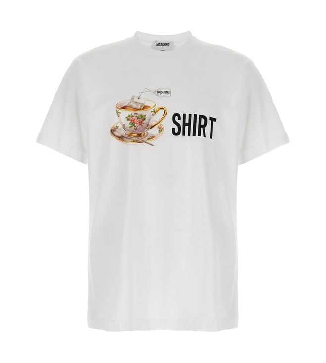 Moschino White Printed T-Shirt