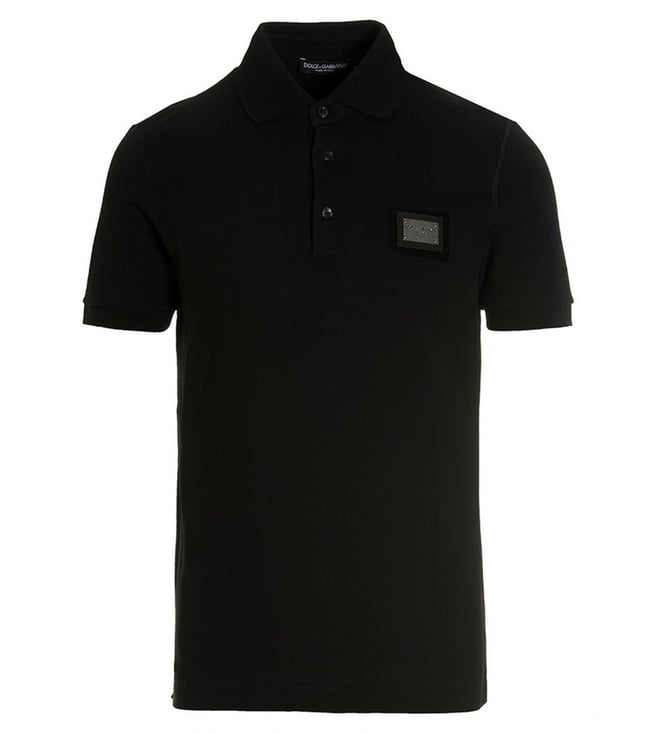 Dolce&Gabbana Black Dg Essential Polo