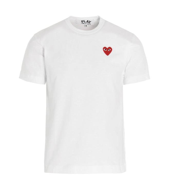 WERK COMME des GARÇONS SHIRT Comme Des Garcons White Embroidered Logo T-Shirt