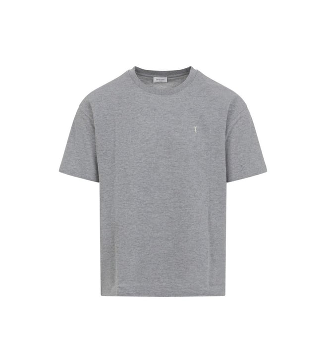 Saint Laurent Grey Logo T-Shirt