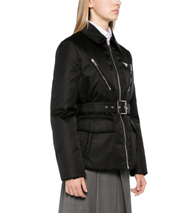 Prada Black Triangle-Logo Jacket