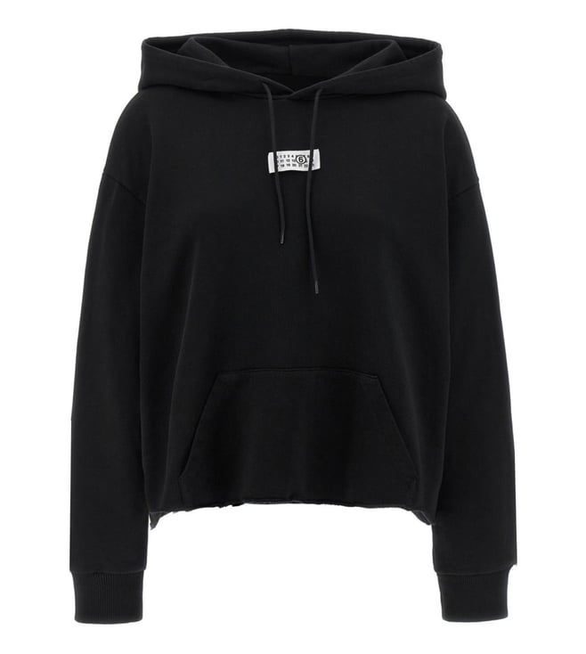 MM6 Maison Margiela Black Logo Hoodie Sweatshirt MM6 Maison Margiela Black Logo Hoodie Sweatshirt