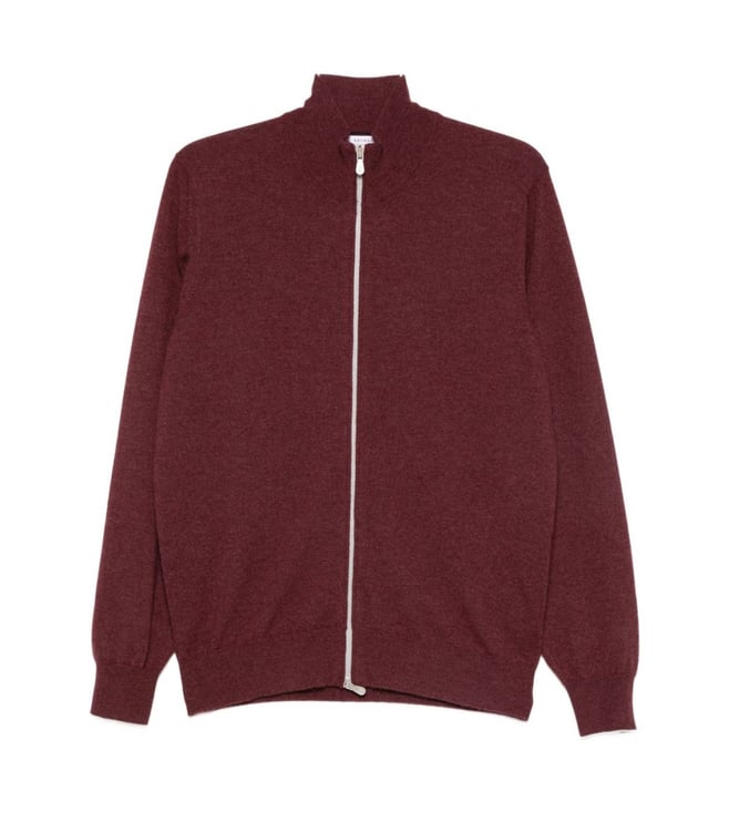 BRUNELLO CUCINELLI カシミヤ×シルク ニット 44 ボルドー BRUNELLO CUCINELLI cashmere turtleneck jumper burgundy mottled