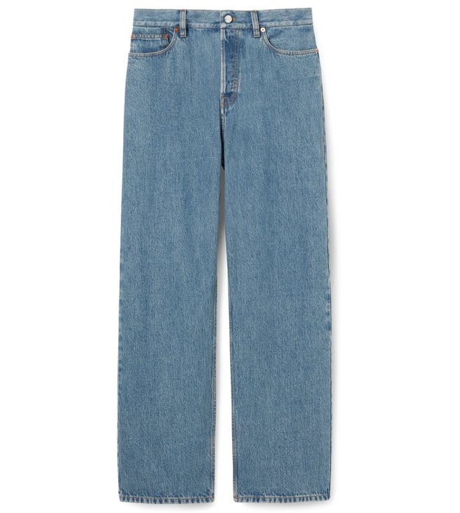 パンツ GUCCI 2007SS Embroidered Straight Jeans Gucci Blue Straight Fit Jeans