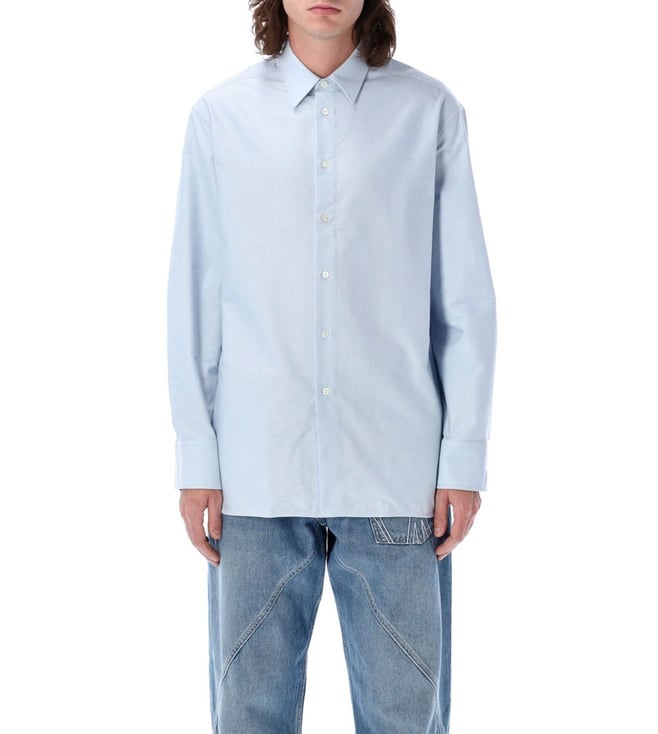Jw Anderson Light Blue Oxford Oversize Shirt