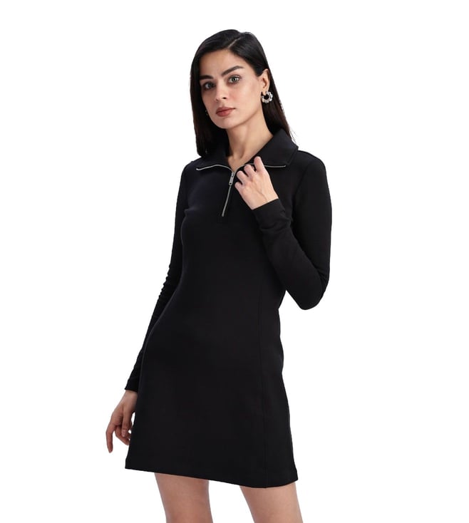 celine black and white dress Celine // Black & White Asymmetrical Shift Dress  VSP Consignment