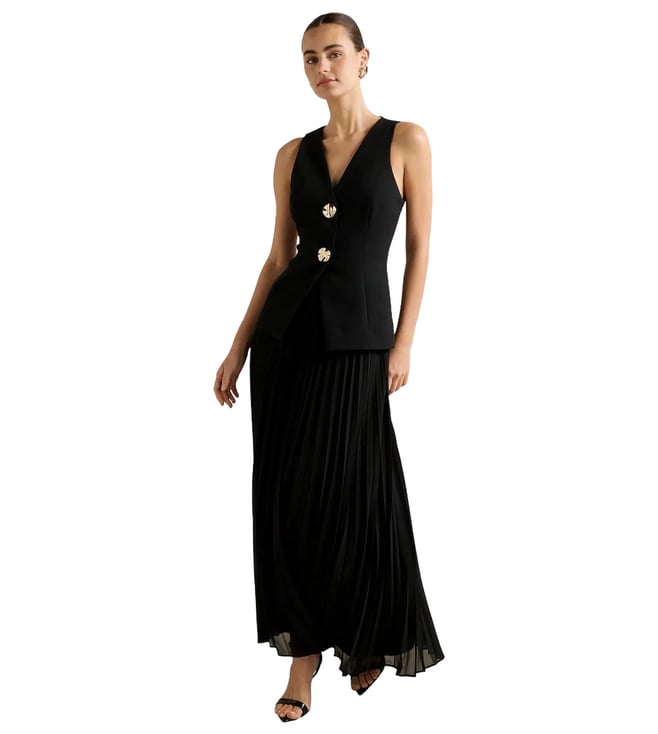 Larissa Pleated Vest Maxi Dress