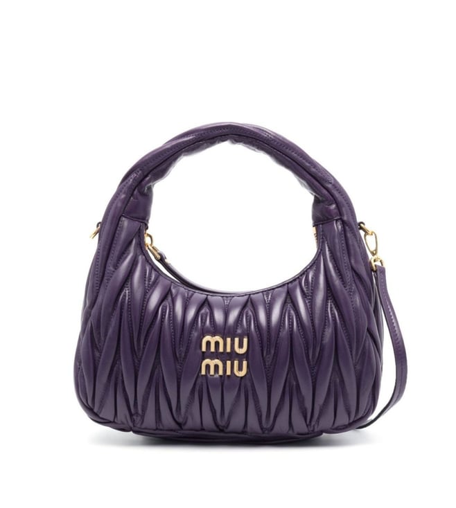 MIU MIU Black Mini Leather Shoulder Bag