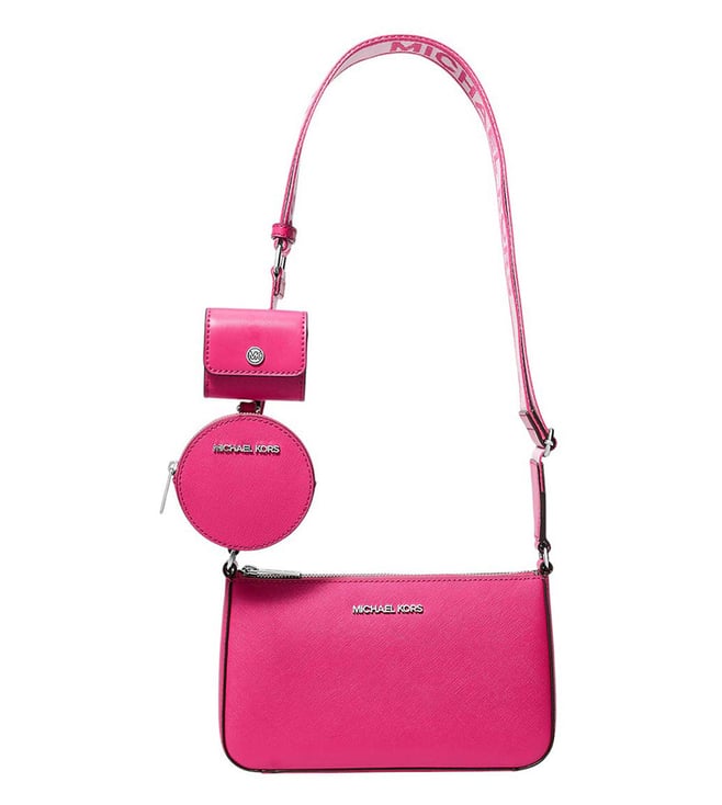 Michael Kors Pink Jet Set Small Cross Body Bag