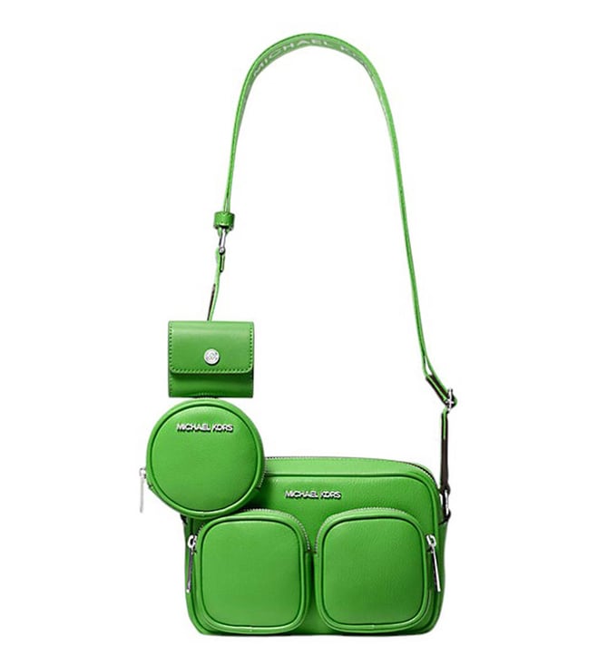 Michael Kors Green Jet Set Medium Cross Body Bag