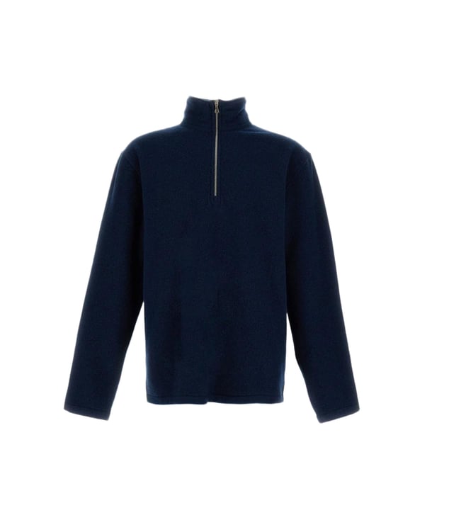 Rier Blue Half Zip Sweatshirt