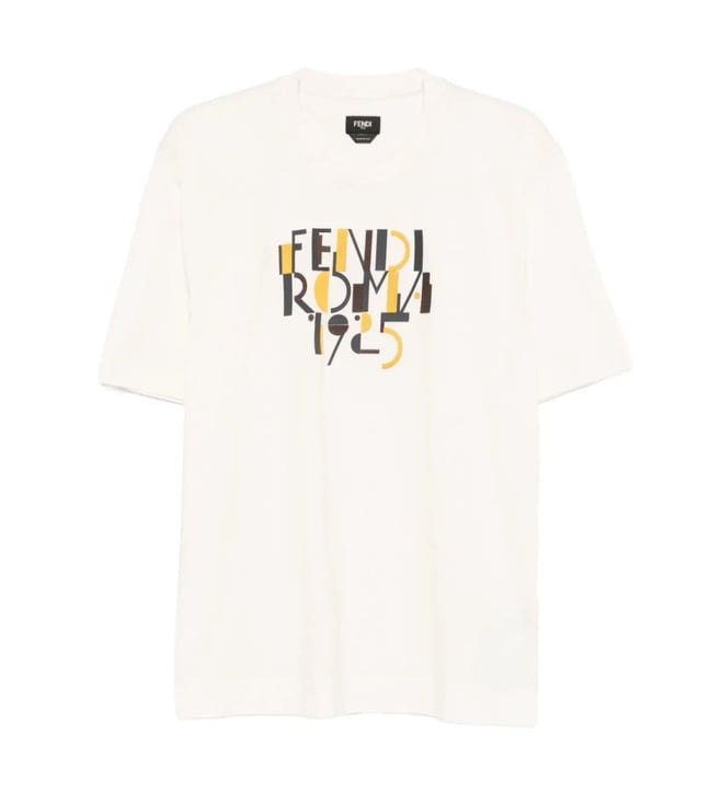 Fendi White Logo T-Shirt