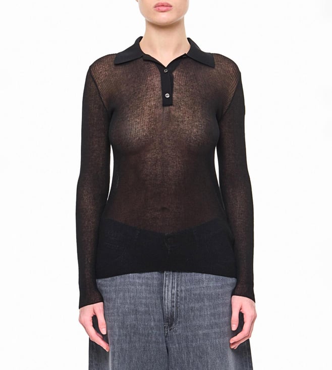 Moncler Black Regular Fit Solid Long Sleeves Shirt