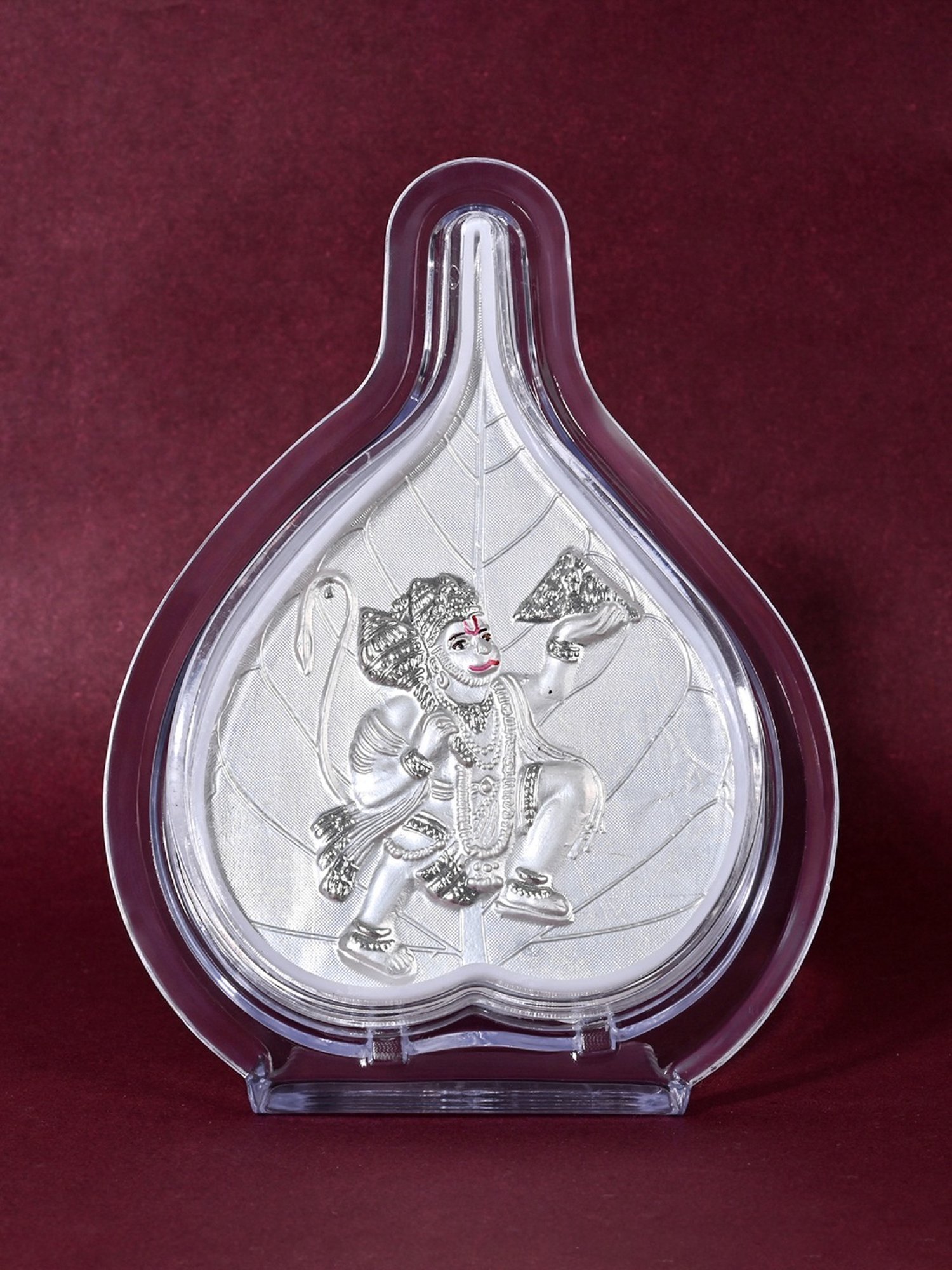 Touch925 Pure 999 Silver Hanuman Ji Idol Frame