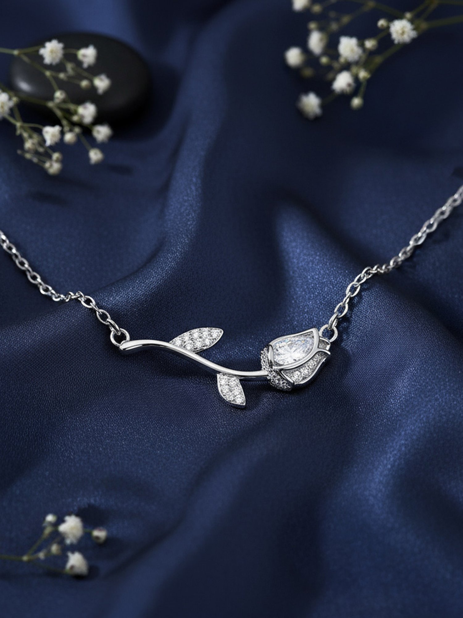 Buy Zavya 925 Sterling Silver Necklace for Women Online At Best