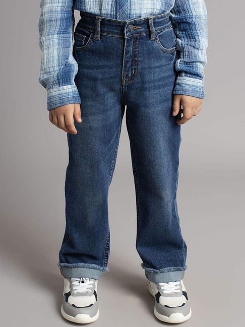 Ed-A-Mamma Boys Blue Denim Washed Jeans