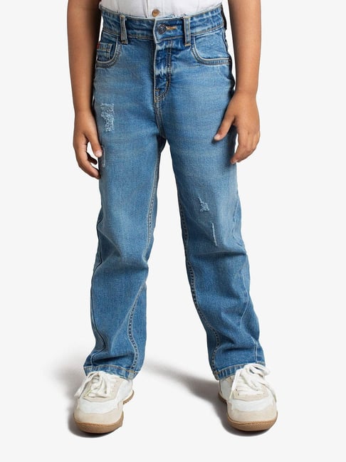 Ed-A-Mamma Boys Blue Denim Washed Jeans