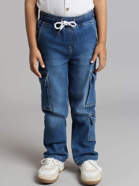 Ed-A-Mamma Boys Blue Denim Washed Jeans