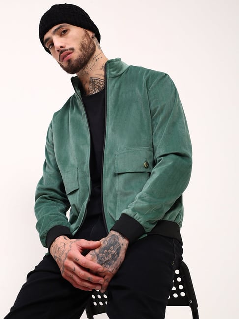 SHOWOFFFF Green Slim Fit Jacket-picture-44