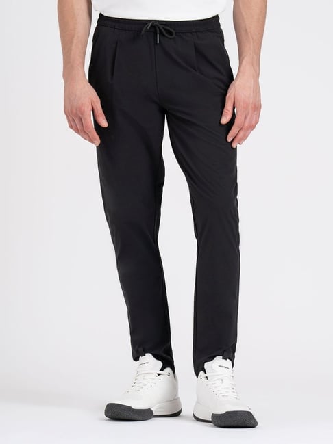 Red Tape Black Straight Fit Trackpants-picture-20