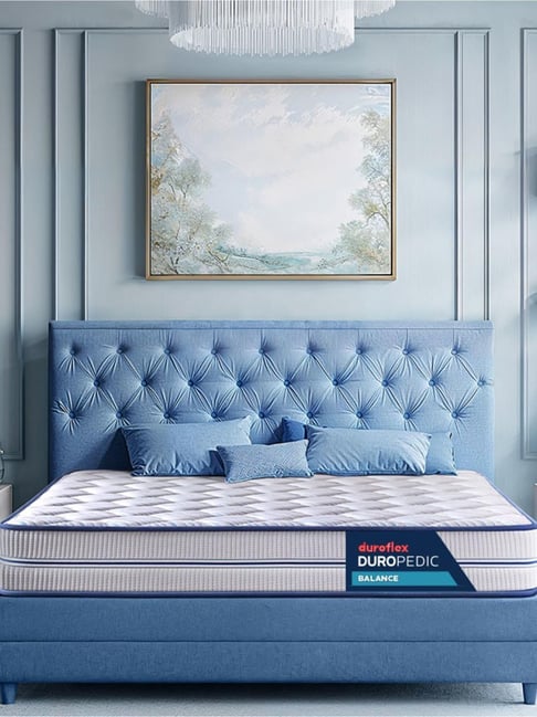 Duroflex White 5 Zone Dual Density Orthopedic 7 Inch King Size Medium Firm Mattress - 75X72X7 Inch