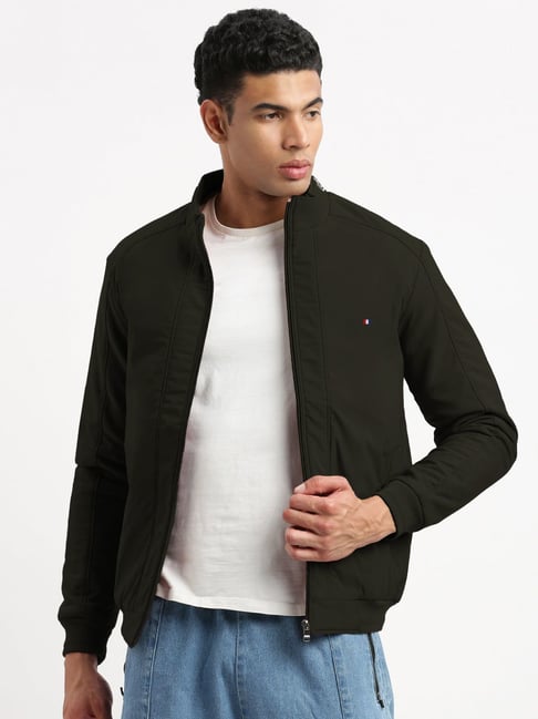 SHOWOFFFF Olive Slim Fit Jacket-picture-11